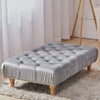 Button-Tufted Footrest Shoe Chaning Chair Living Room Lounge Long Velvet Bench