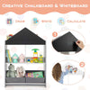 Toddler Display Bookshelf Toy Storage Kids Dollhouse Bookcase-Gray