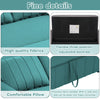 2 Seater Sofa Bed, Convertible Pull Out Sofa Bed with Adjustable Backrest, Green