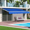 Retractable Shed Manual Awnings Outdoor Garden Canopy Patio Sun Shade Shelter UK