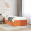 Bed Frame Wax Brown 75x190 Small Solid Wood Pine M1C8