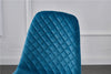 2/4/6 Dining Chairs Set Velvet Faux Suede Leather Padded Seat Metal Leg Grey New