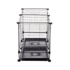 Portable Pet Dog Puppy Metal Training Cage Crate Metal Wire Cages 1 Door w/ Tray