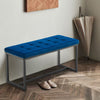 Velvet Padded Ottoman Stool Bed Bench Dining Bench Multicolor Livingroom Bedroom