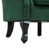Accent Chair Armchair Upholstered Fabric Velvet Single Sofa Lounge Chair Green