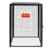 Lockable Gas Bottle Cage Collapsible Cylinder Storage Galvanise Steel Mesh Black