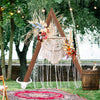 10Ft Wooden Wedding Arch Triangle Backdrop Stand Garland Balloon Frame