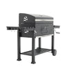 Large Outdoor Barbecue Trolley Garden BBQ Smoker Charcoal Grill Shelf w/ Wheels