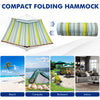 Folding Double Size Hammock Outdoor Quilted Hammock with Detachable Pillow