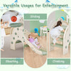 4-in-1 Kids Indoor Slide Playset Folding Children Climber & Slide Toy Set