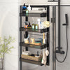 Kitchen Rack Herbs Spice Jar Storage Cabinet Over Door Shower Wall Mounted Shelf