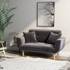 Small Sofa Bed Sleeper Recliner Loveseat Couch Sofabed 2 Seater Kids Sofa Grey