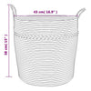 Storage Basket Grey and White Ø43x38 cm Cotton