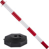 VEVOR 4pcs Safety Barrier Security Stanchion Plastic Post Base Kit w/ 32ft Chain