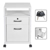 Lockable Office File Document Cabinet Standing Unit Filing Storage Trolley Keys