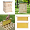 Langstroth/UK Beehive Box Wooden Bee Hive Frames Beekeeping Honey Brood Box Kit
