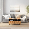 Coffee Table Tea Side Sofa Brown and Black Solid Wood Mango