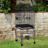 Open Top Large Metal Rolling Bird Cage for Budgie Parrot Canary Cockatiel 139cm