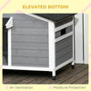 Large Wooden Dog House Indoor Outdoor Pet Dogs Kennel for Medium Dog NEW UK
