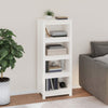 ADWOA Book Cabinet White 50x35x125.5 Solid Wood Pine,wooden bookcase free E2P6