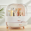 Large Cosmetic Skincare Storage Box 2 Drawers Bathroom Dressing Makeup Organiser