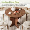 Round Dining Table for 4, 31.5'' Modern Farmhouse Kitchen Table for Dining Room