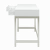2 Drawers Workstation Writing PC Laptop Computer Table Front Office Desk White
