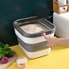 Kitchen Dry Food Container Cereal Dispenser Rice Bucket Pasta Folding StorageBox