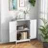 3-Tier Bathroom Storage Cabinet Freestanding Storage Organizer Cabinet White