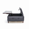 Extra Lift Up Square Storage Ottoman,Upholstered Coffee Table Storage Ottoman