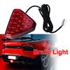 Universal F1 Style Triangle 19 LED Rear Stop Tail 3rd Brake Strobe Light UK