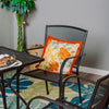 Set of 2 Metal Mesh Black Outdoor Patio Dining Chair Garden Furniture