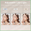 YAMISSI Bedroom Funiture Dressing Table w/LED Mirror Vanity Table Set +6 Drawers