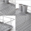 Dish Drainer Kitchen Sink Basket Cutlery Draining Tray Drip Board Plates Holder