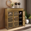 Farmhouse Shoe Storage Cabinet with Drawer & Doors 4-Tier Shoe Rack for Entryway