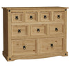 Corona 4+3+2 Merchant Drawer Chest Storage Cabinet Solid Waxed Pine Furniture