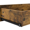 Coffee Table w/Storge Drawers & Shelves Retro Centre Table for Living Room Brown