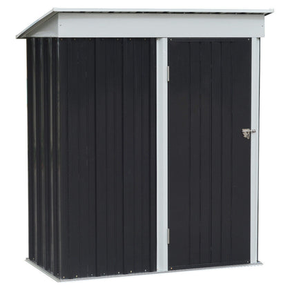 3'x5'ft Outdoor Metal Storage Shed Utility Room Tool Shed For Garden With Shelf