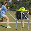Foldable Tennis Ball Hopper Basket Cart Light Aluminum Alloy Trolley BS