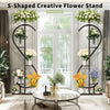 5-er Indoor Plant Stand, S-Shaped Corner Plant Stand Living Room Home Decoration