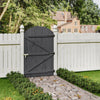 Decorative Wooden Garden Gate Pedestrian Fence Gate Porch Privacy Fence Panel