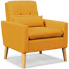 Yellow Mid Century Modern Accent Chair