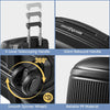 Airline Approved Expandable Travel Luggage 2-Piece Luggage Set-Black