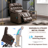 Electric Recliner Chair Lounge Massage Armchair Single Sofa with 2 Cup Holders