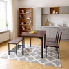 Wood Dining Table and 2 Chair with Bench 4 in 1 Restaurant Kitchen Furniture Set