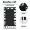 Modern Accent Glass Wall Mirror Rectangular for Living Room Bedroom Office Foyer