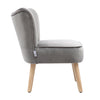 Upholstered Scalloped Velvet Matte Armchair Lounge Chair Oyster Back Sofa Nordic