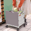 Folding Shopping Trolley Box 55L Camping Picnic Boot Cart Storage Stair Climbing
