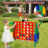Giant 4 in a Row Game Jumbo Connect 4 Games w/42 Rings Basketball Hoop-Green