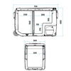 Portable Car Fridge/Freezer, 50L Dual Zone Compressor 12/24V